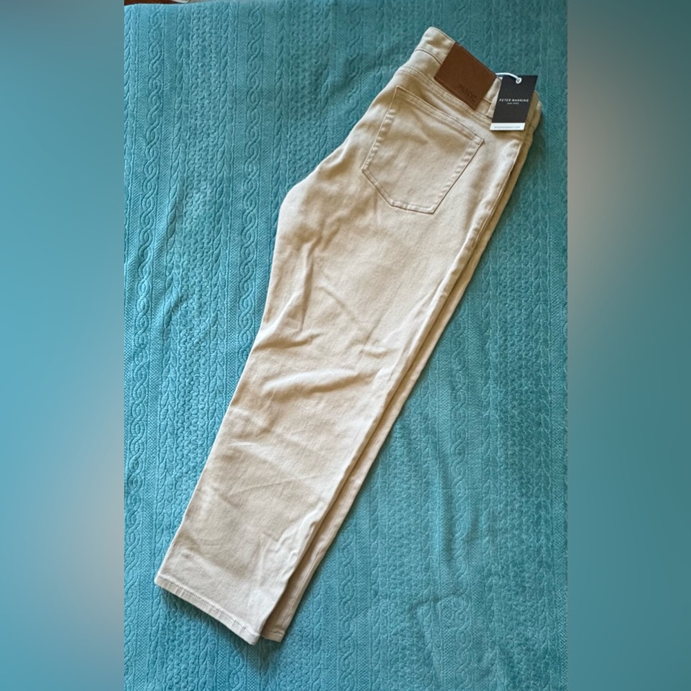 Men's Straight Jeans in Tan